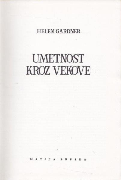 UMETNOST KROZ VEKOVE
