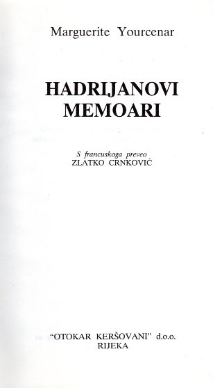HADRIJANOVI MEMOARI