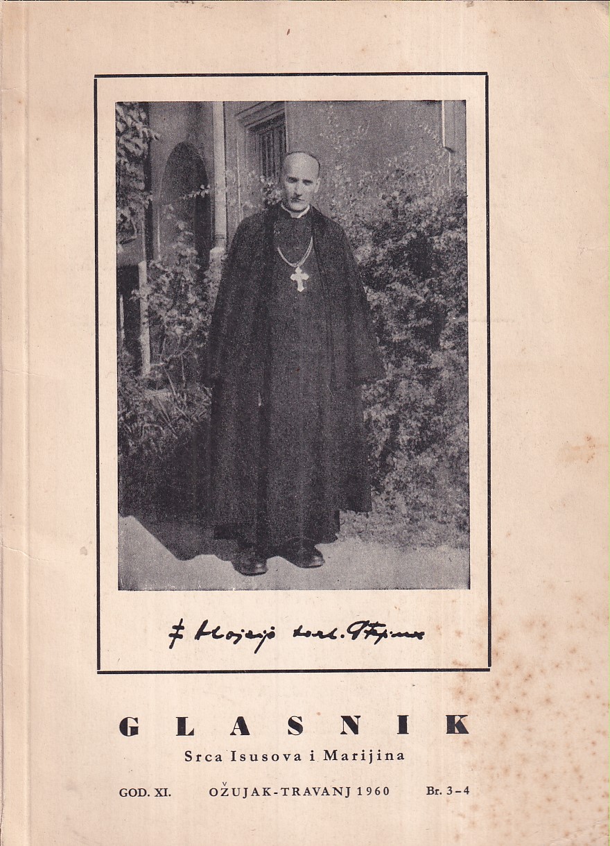 GLASNIK SRCA ISUSOVA I MARIJINA / OŽUJAK - TRAVANJ 1960