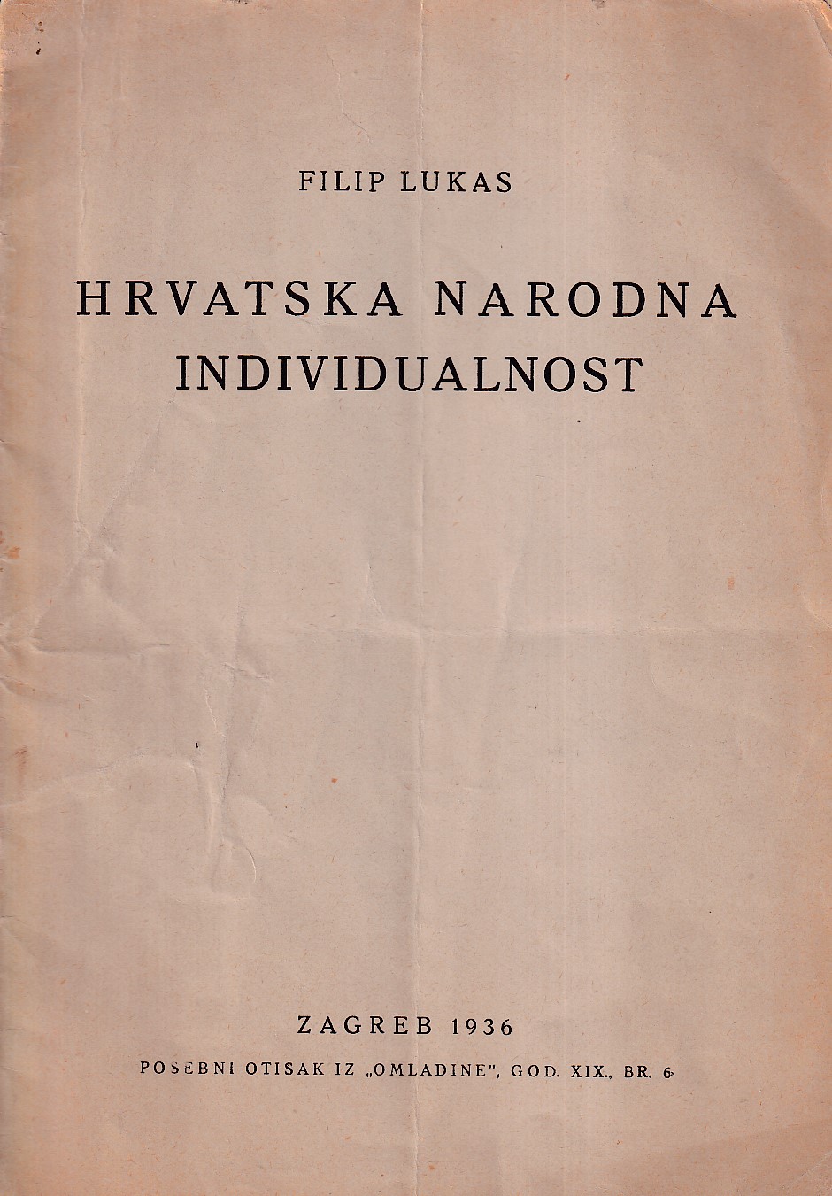 HRVATSKA NARODNA INDIVIDUALNOST